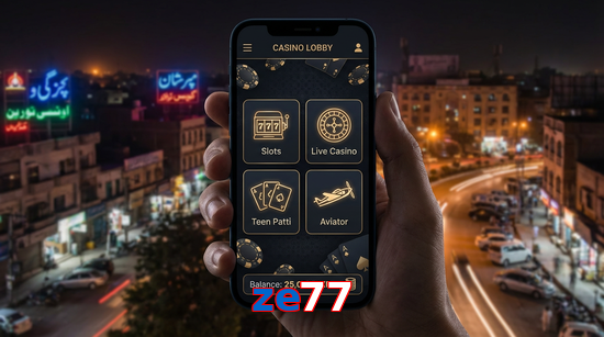 Main screen of Ze77 app page for PK players